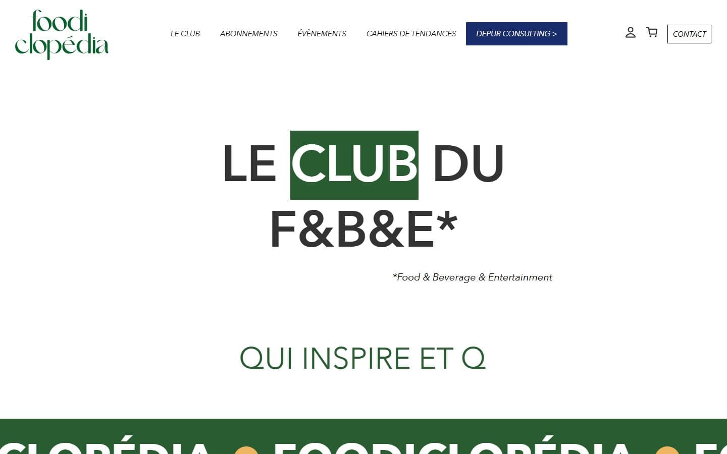 Le site Foodiclopédia sur ordinateur